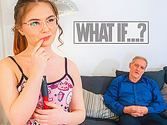 What if&hellip; I fuck Grandpa?&nbsp; Vivien Doll and Jador Old at GrandDadz