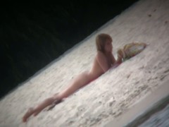 Amazing hidden beach blonde video