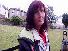 homeless woman