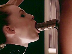 Sexto Petite Blondes In Latex, Heels And Nylon Enjoy A Strapless Exchange