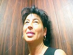 Old German Lady Eating Cum In The Basement