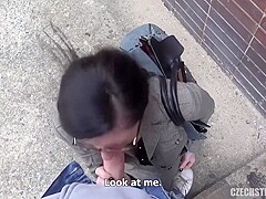 Czech Stepmom Veronika The Secretary - Amateur Pov Public Sex For Cash With Veronika Czech