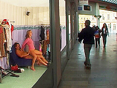 stepsister anal at public shopping mall