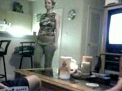Pigtailed girl sucking cock