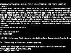 Anna Lovato & Bellina & Jasmine Black & Roxy Taggart & Paul Chaplin in Sex Shop Party - Jasmine Blac