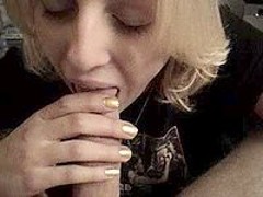 This girl seems to dislike the taste of cum