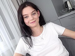 Wow! First Time! New Shy Teen Pure Kitty - Master Class From