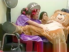Cfnm stripper facials in hairsalon