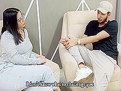 Game Between Horny Stepbrothers Ends In A Delicious Blowjob At Home Alone - Porn In Spanish