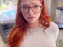 Alex Adams And Naomi Hughes In Redhead Stepdaughter Filled With Cum