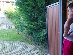 Erica Mori In Fuck Me Quietly! Sporty Hot Teen 18+ Hard Fucks The Neighborhood Guy In The Backyard O