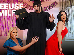 The Perks Of Graduation With Brooke Barclays, Vanessa Cage And Hazel Eyes