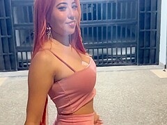 Hot Latina Redhead With Perfect Tits And White Toes Takes A Trip To The Sex Shop
