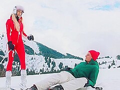 Big Sexy Boobs Mature Blonde And Young Guy Have Sensual Sex In The Mountains - Brandi Love