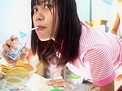 Uncensored- Japanese Girl Was Hungry While Pounding Her Ass ( 今日あったかかったしね)