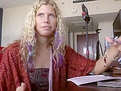 Hippie Ashlyn tries porn for first time