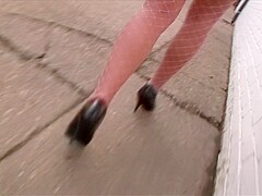 Horny dude picked up a street whore and slammed her juicy cunt in the doggystyle