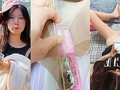 Korean Cutie WooHyun Takes a Stocking Fuck in Home
