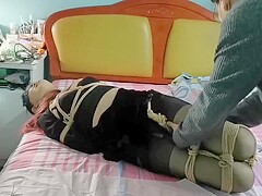 Bondage On Bed