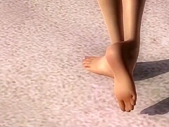 Dead or alive 5 sexy girls winning animation in tight bikini thong 3D ass !