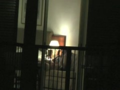 Hotel window part II (milf caught playing)
