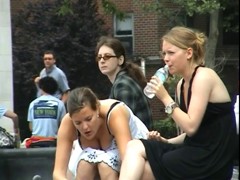 Moist downblouse on legal age teenager! Great cleavage overflowing!
