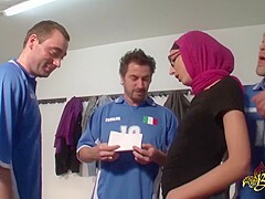 French Arab Woman Gangbang