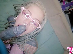 Sexy Dreadlock Hippie With Glasses Getting Anal Fucked - Pov, Ass To Mouth, Facial Cumshot - Lily Lu