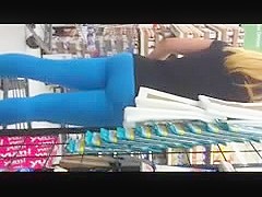 Hot teen Ass leggings in Wal-Mart !