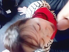 Part 3 - HUGE facial!! Massive cumshot on submissive Japanese girl