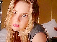 Beautiful Sucks Her Man Tenderly Before He Fucks Her - Petite Blonde