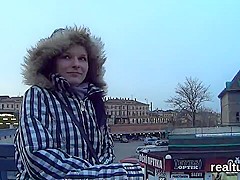 Beautiful czech teenie is seduced in the supermarket and drilled in pov