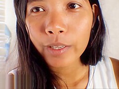 HD 22 week pregnant thai teen heather deep play with cock and film herself while she deep