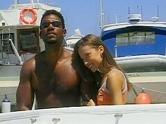 A Sexy Brunette Babe From Germany Gets A Loaded Bbc On The Boat
