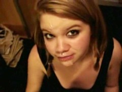 Guy Blast Cum On Hottie's Face