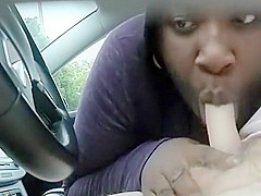 Black Hooker BJ in car, cum in mouth - Portland, ME