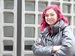 Redhead Teen 18+ Ria Red Pickup & Casting Fuck In Berlin
