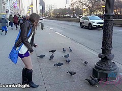 Norah Nova in Norah Is Digging The Chicago Museums, But She Never Stops Teasing - ATKGirlfriends