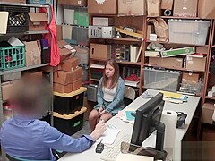 Thief Brooke Bliss Bend Over For Frisking