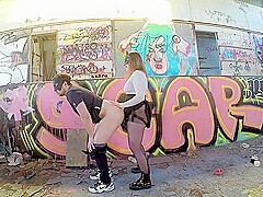 Enjoyed Her Husbands Cum In An Abandoned Pool (pegging)