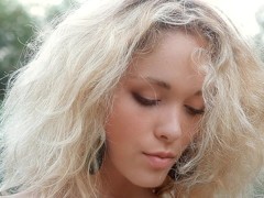 Young beautiful blondie posing