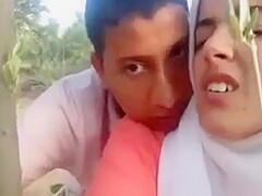 Desi Judva Bhai Bahan Latif Ltifa, Doggy Outdoor Hijab Muslim