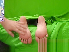College Blonde Girl Feet Get Secret Cummed On