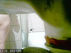 spying big ass shower