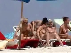 Voyeur video in nature's garb hotties at the beach showing hawt bodies milk cans and cookies