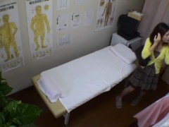 Asian lost her polka dot panty and got fucked on hidden cam