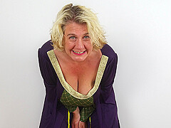 Big breasted Camilla loves showing off her medieval dress to her lover