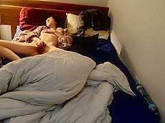 TEEN STEP-SISTER CAUGHT MASTURBATING ON SPY CAM