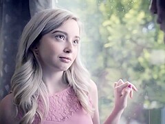 Lexi Lore exposed her teen tight pussy for dad