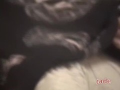 Lonely asian broad masturbates in kinky voyeur porno video
